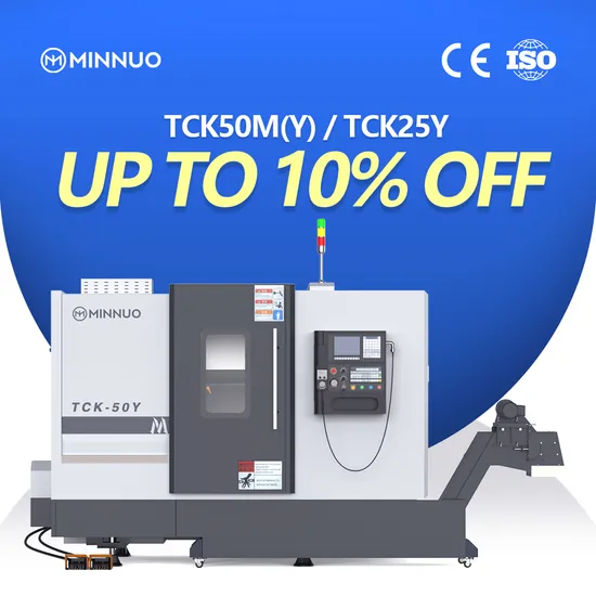 Präzisions-Metalldreh-CNC-Drehmaschine Tck50 Horizontale Flachbettdrehmaschine CNC-Drehmaschine
